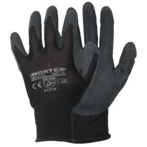 WORTEX sõrmikud latekskattega must