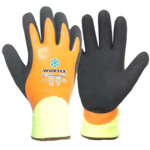 WORTEX veekindlad latekskattega töökindad voodriga (6608…6612)